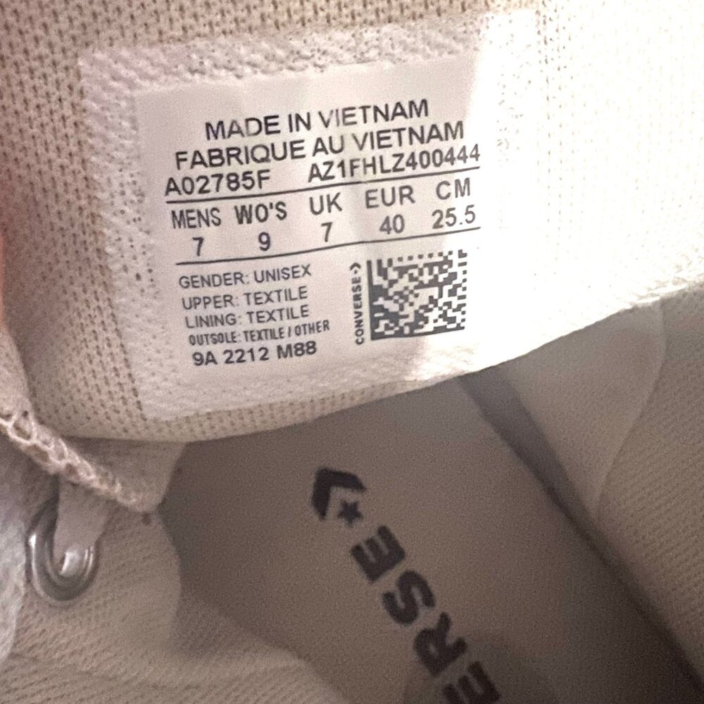 Converse All Star-Chuck Taylor-Unisex Burnt Honey High Top Sneakers-W 9, M 7 - Picture 16 of 16